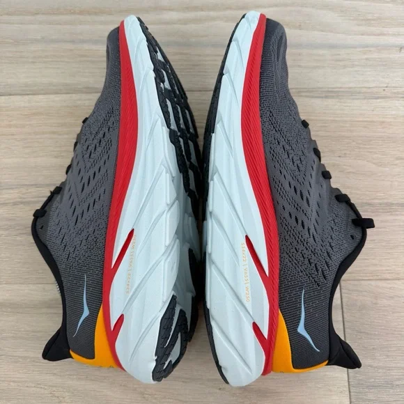 HOKA ONE ONE Men’s Clifton 8 Running Shoes Size 9.5 Anthracite/Castlerock - Picture 5 of 7